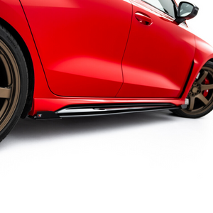 Side skirts flaps for Audi RS3 Sedan 8Y Facelift black high gloss