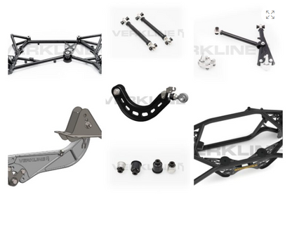 Complete subframe + wishbone MQB AWD set