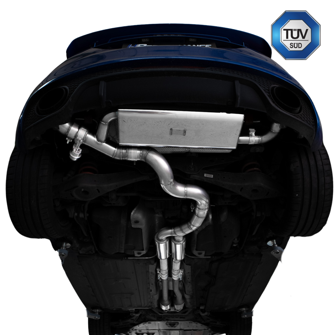 Sistema de escape 3.5" 89mm ECE para Audi TTRS 8J - CEPA 2.5 TFSI