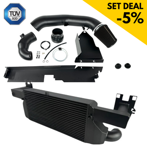 Intercooler serie Sport + 5" open intake + 4" turbo inlet para Audi RS3 TTRS RSQ3 DAZ DNW