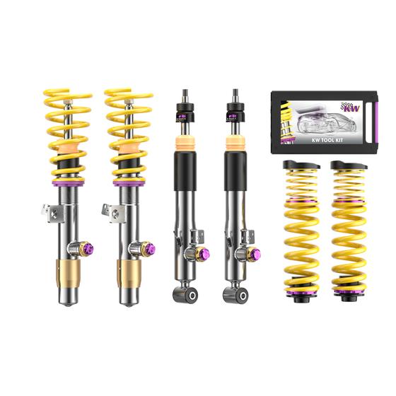 Kit de suspension à vis filetées KW V4 - Audi RS4 B9 avec réglage élect. de la suspension Régulation des amortisseurs