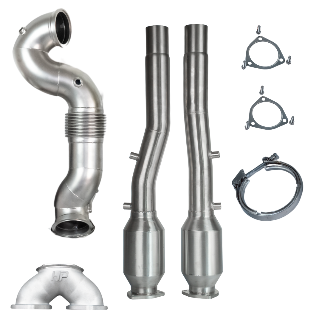 4" 101,6mm RACE Downpipe 100/400 Zeller Kats für Audi RS3 8Y - DNW