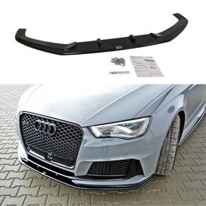 Cup Spoilerlippe Front Ansatz V.2 für Audi RS3 8V Sportback schwarz Hochglanz