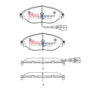 DB8849SS - Bremsbeläge Street Series | Vorne Achse