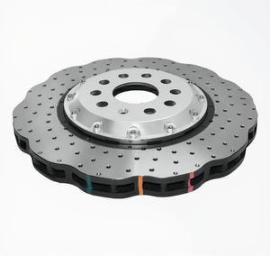 DBA52830WSLVXD - 5000 series - Crossed Drilled & Dimpled Silver Hat