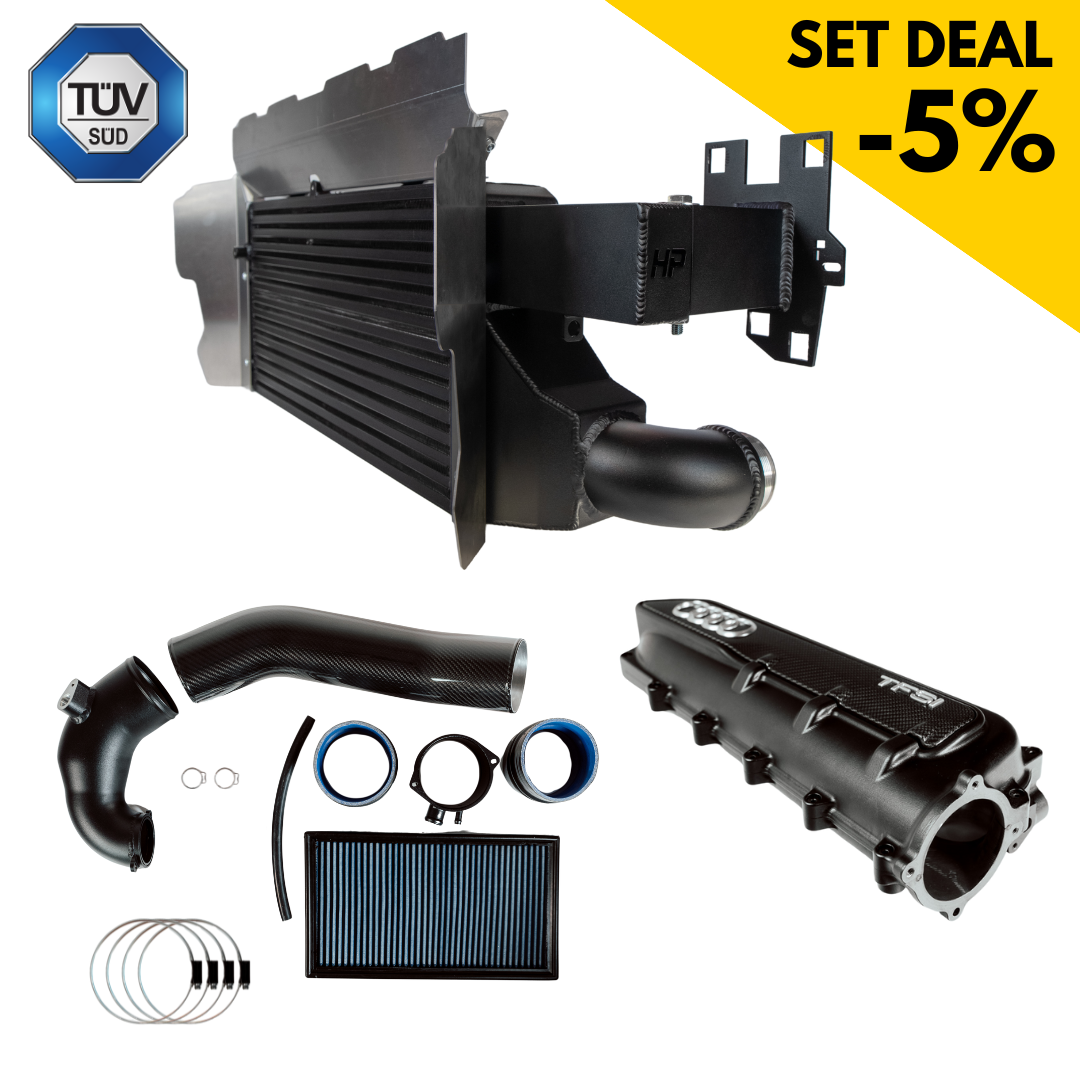 Echangeur d'air de série sport + admission fermée 4" + pont d'admission Billet - Audi RS3 8Y DNW